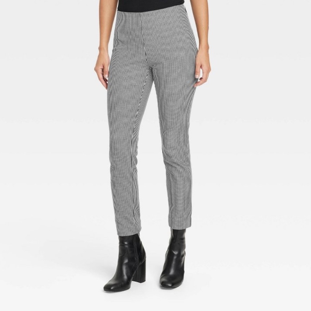 Plaid stretchy pants